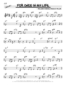 page one of Only Once In My Life (Solamente Una Vez) (Real Book – Melody & Chords)