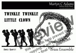 page one of Twinkle Twinkle Little Clown - Brass Quintet
