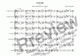 page one of Fanfare for Brass Instruments & Timpani