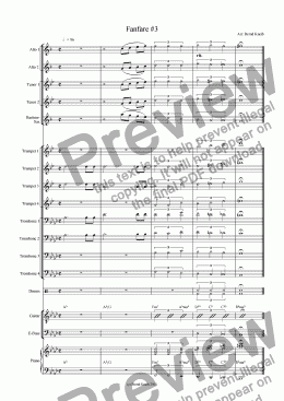 page one of Fanfare #3