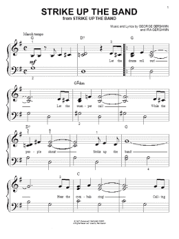 page one of Strike Up The Band (Big Note Piano)