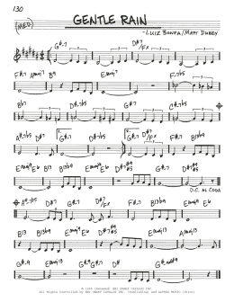 page one of Gentle Rain (Real Book – Melody & Chords)