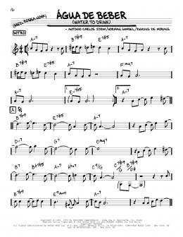 page one of Água De Beber (Water To Drink) (Real Book – Melody & Chords)