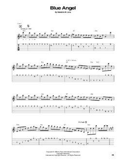 page one of Blue Angel (Guitar Tab)