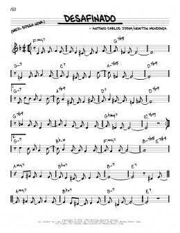 page one of Desafinado (Real Book – Melody & Chords)