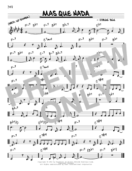page one of Mas Que Nada (Real Book – Melody & Chords)