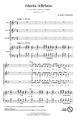 page one of Gloria Alleluia (3-Part Mixed Choir)