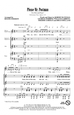 page one of Please Mr. Postman (SSA Choir)