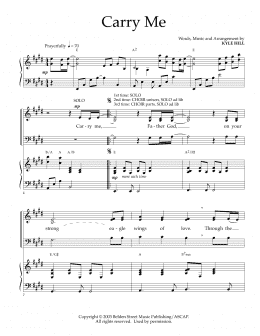 page one of Carry Me (SATB Choir)