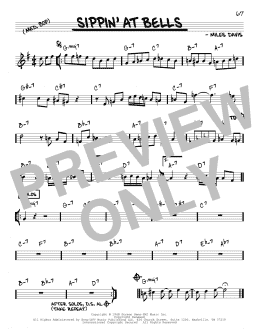 page one of Sippin' At Bells (Real Book – Melody & Chords)