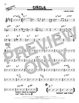 page one of Circle (Real Book – Melody & Chords)