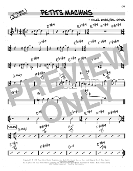 page one of Petits Machins (Real Book – Melody & Chords)