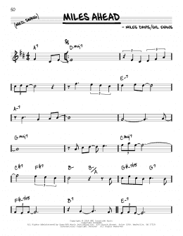 page one of Miles Ahead (Real Book – Melody & Chords)
