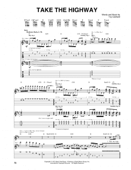 page one of Take The Highway (Guitar Tab)