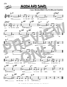 page one of Moon And Sand (High Voice) (Real Book – Melody, Lyrics & Chords)
