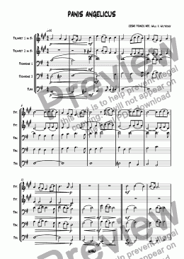 page one of Panis angelicus