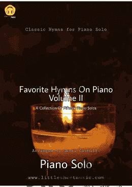 page one of Favorite Hymns On Piano (Volume II) - A Collection of Fifteen Piano Solos
