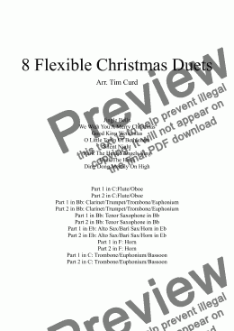 page one of 8 Flexible Christmas Duets