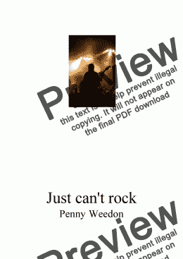 page one of Just Can't Rock