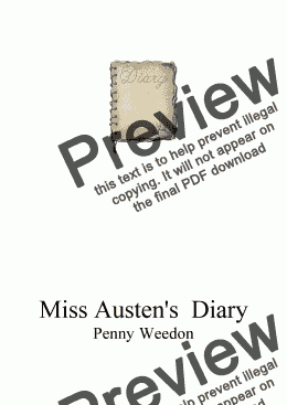 page one of Miss Austen's Diary