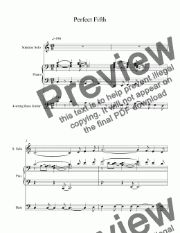 page one of Sight Reading: Interval Recognition: Perfect Fifth