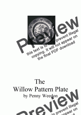 page one of The WIllow Pattern Plate