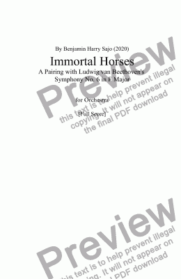page one of Immortal Horses