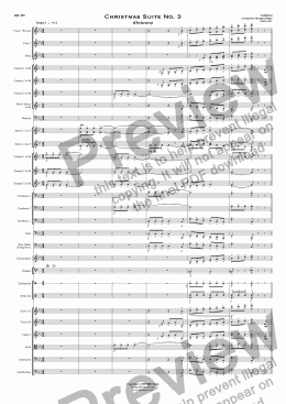 page one of Christmas Suite No. 3 - Orchestra