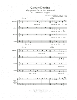 page one of Cantate Domino (SSAATTBB Choir)