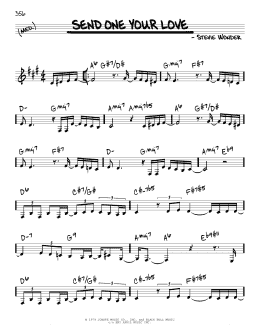 page one of Send One Your Love (Real Book – Melody & Chords)