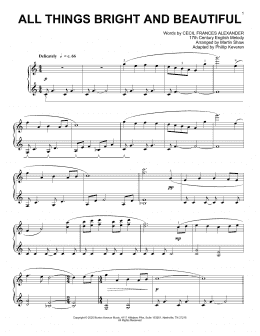 page one of All Things Bright And Beautiful (arr. Phillip Keveren) (Piano Solo)