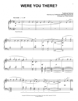 page one of Were You There? (arr. Phillip Keveren) (Piano Solo)