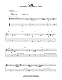 page one of One (Guitar Tab)