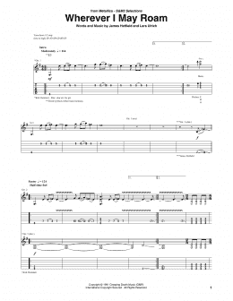 prop Resonate harpun Wherever I May Roam (Guitar Tab) - Print Sheet Music Now
