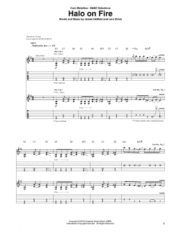page one of Halo On Fire (Guitar Tab)
