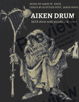 page one of Aiken Drum PDF final score