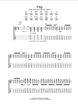 page one of Fillip (Guitar Tab)