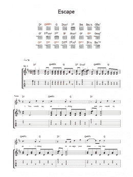 page one of Escape (Guitar Tab)