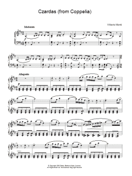 page one of Czardas (Piano Solo)
