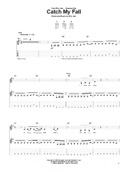 page one of Catch My Fall (Guitar Tab)