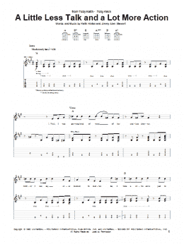 page one of A Little Less Talk And A Lot More Action (Guitar Tab)