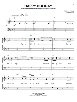 page one of Happy Holiday (Very Easy Piano)
