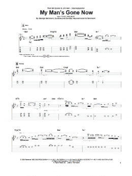 page one of My Man's Gone Now (Guitar Tab)