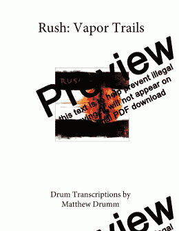 page one of Vapor Trails - Rush (complete album)