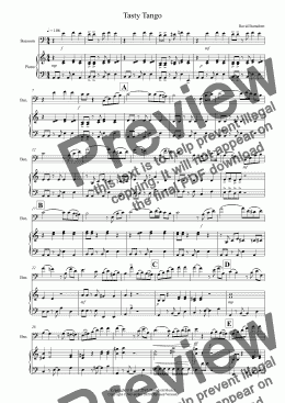 page one of Tasty Tango for Bassoon and Piano
