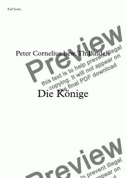 page one of Die Köninge