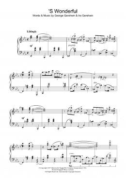 page one of 'S Wonderful (Piano Solo)