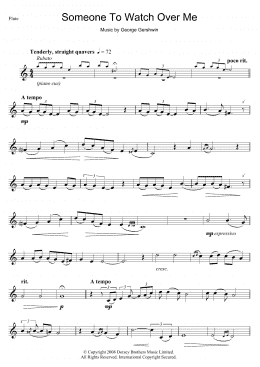 page one of Someone To Watch Over Me (Flute Solo)