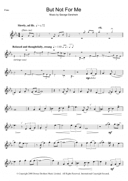 page one of But Not For Me (Flute Solo)
