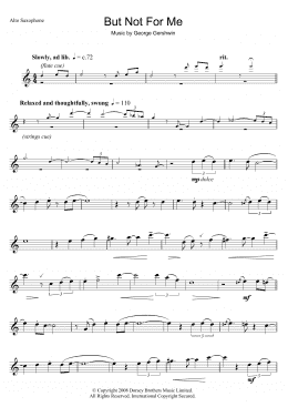 page one of But Not For Me (Alto Sax Solo)